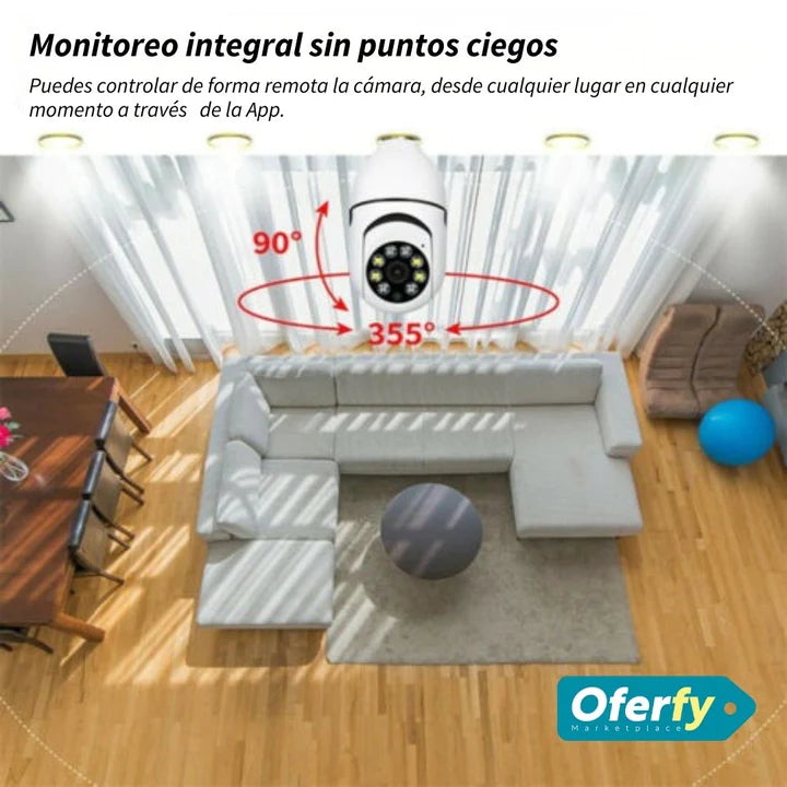 Cámara de Seguridad WiFi 720P 360°