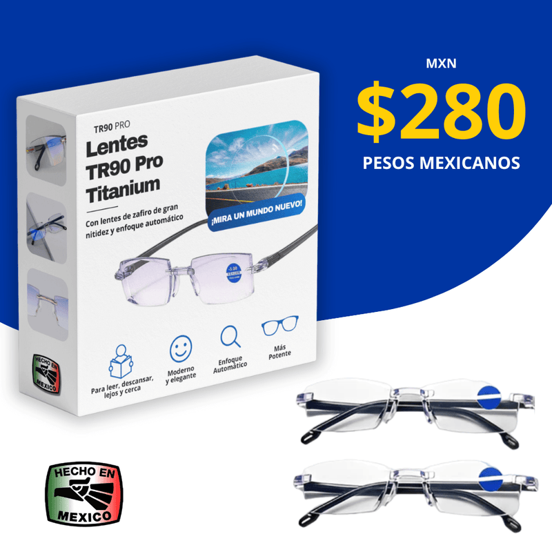 LENTES TR90 TITANIUM PRO - COMPRE 1 Y OBTENGA 2