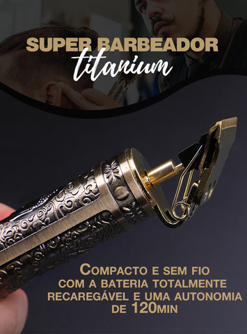 Barbeador Titanium© com 4 Pentes + Frete Grátis + Brinde EspeciaI