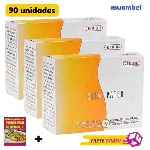 Slim Patch™ ORIGINAL - Adesivo Detox Para Emagrecimento - 100% Natural